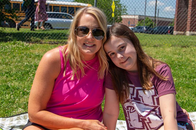 Elementary students enjoy time outside